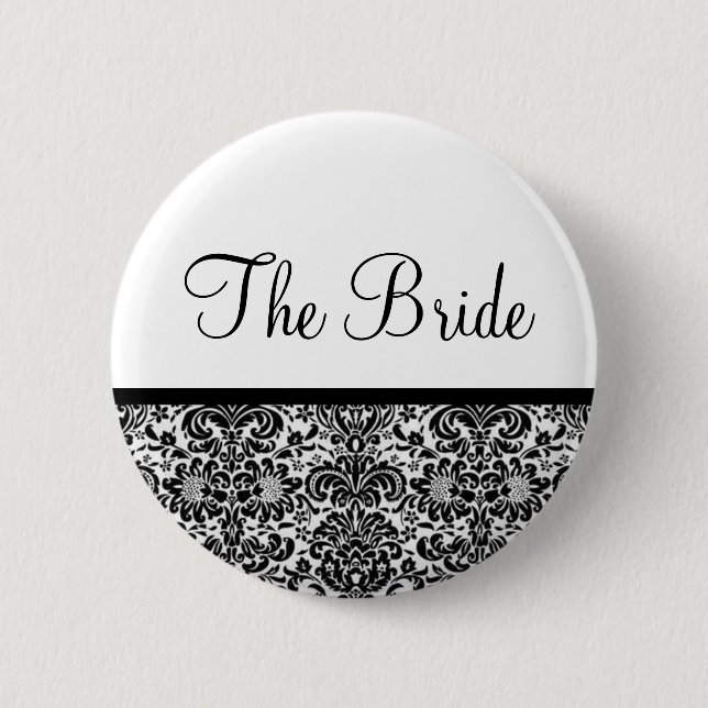 The Bride 6 Cm Round Badge (Front)