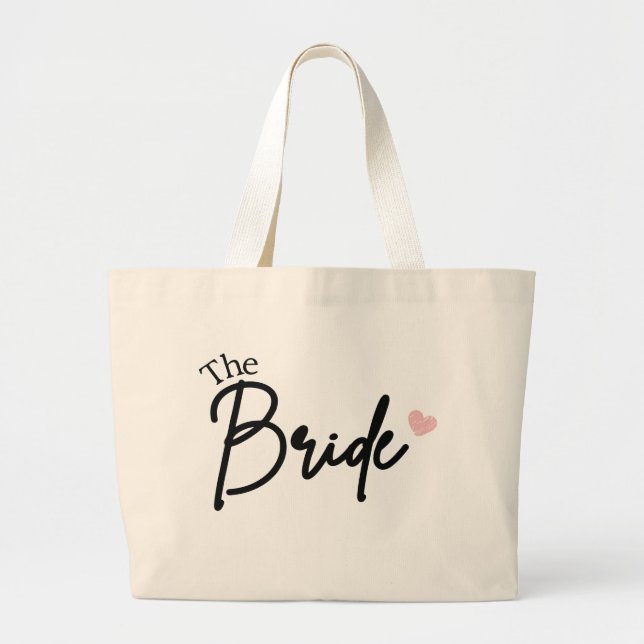 The Bride, Bridesmaid Party gift, Bachelorette Pa  Large Tote Bag (Front)