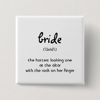 The Bride Button