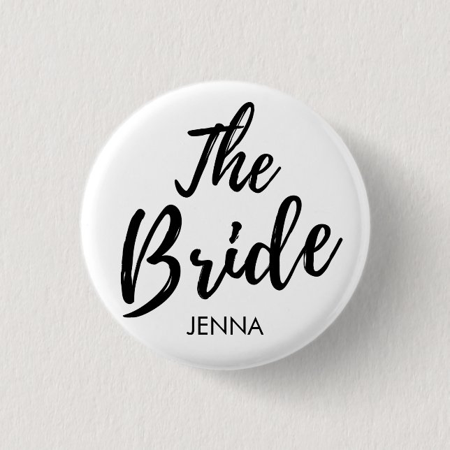 The Bride Button for Bachelorette Party (Front)