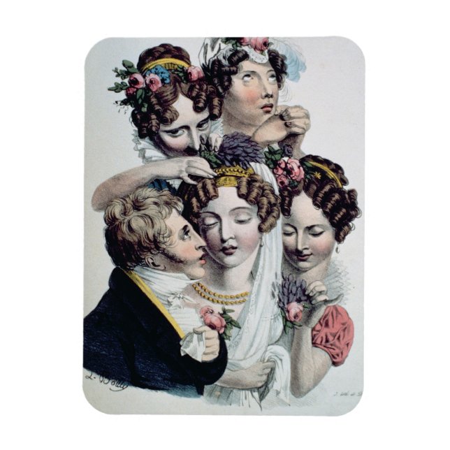 The Bride, c.1820 (litho) Magnet (Vertical)