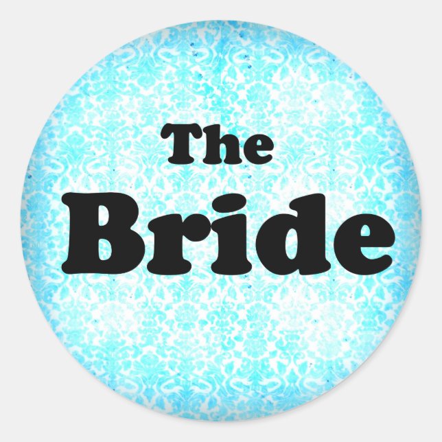The Bride Classic Round Sticker (Front)