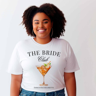 The Bride Club Apple Martini Cocktail Social Club  T-Shirt