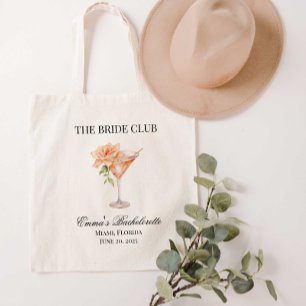 The Bride Club Blush Cocktail Canvas Tote Bag