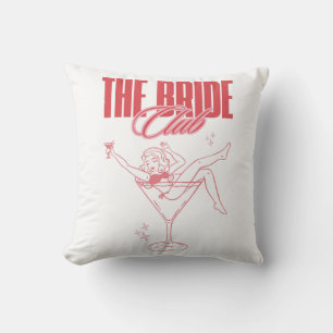 The Bride Club Design Girly Martini Glass Cushion