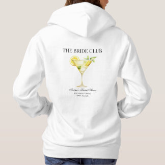 The Bride Club Lemon Cocktail Custom Wedding Hoodie