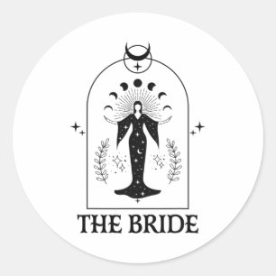 The Bride Coven Gothic Witch Bachelorette Matching Classic Round Sticker