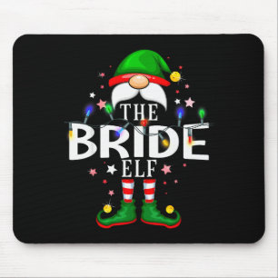 The Bride Elf Christmas Family Pajama Party Mouse Mat