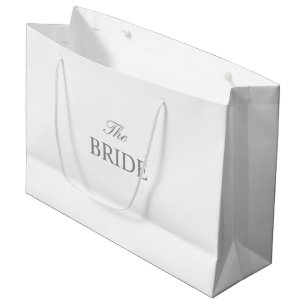 The Bride Grey White Gift Bag
