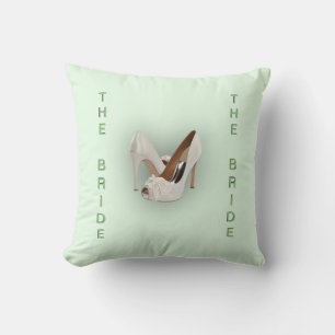 The Bride Heels Green Cushion