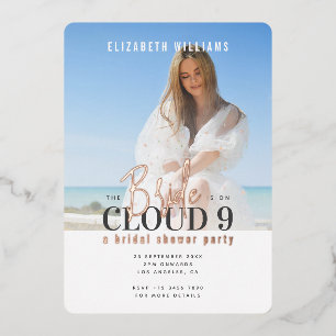 The Bride is On Cloud 9 with Photo Bridal Shower