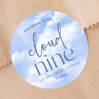 The Bride Is On Cloud Nine Blue Bridal Shower