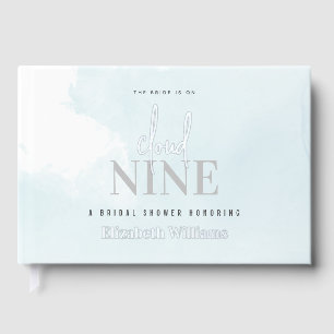 The Bride is On Cloud Nine Bridal Shower Guest Book