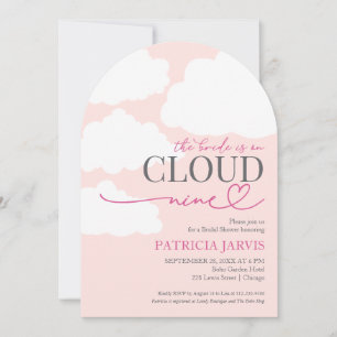 The Bride is On Cloud Nine Bridal Shower Invitation