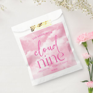 The Bride Is On Cloud Nine Pink Bachelorette Party Favour Bags