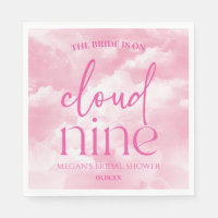 The Bride Is On Cloud Nine Pink Bridal Shower