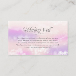 The Bride Is On Cloud Nine Wishing Well Enclosure Card