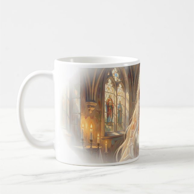 The Bride Is Waiting Cathedral Grace Mug (Left)
