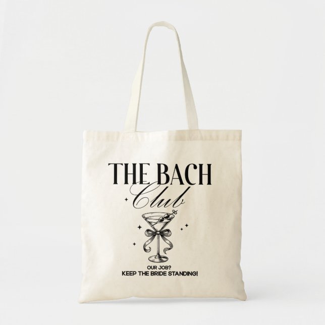 The Bride Martini Bachelorette Party  Tote Bag (Front)