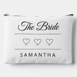 The Bride Personalized Wedding Design Accessory Pouch
