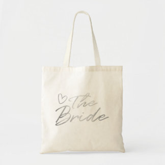 The Bride - Silver faux foil tote bag