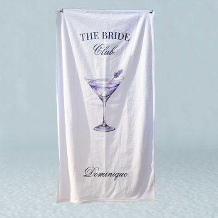The Bride Social Club Lavender Cocktail  Beach Towel