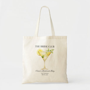 The Bride Social Club Lemon Cocktail Bride's Tote Bag