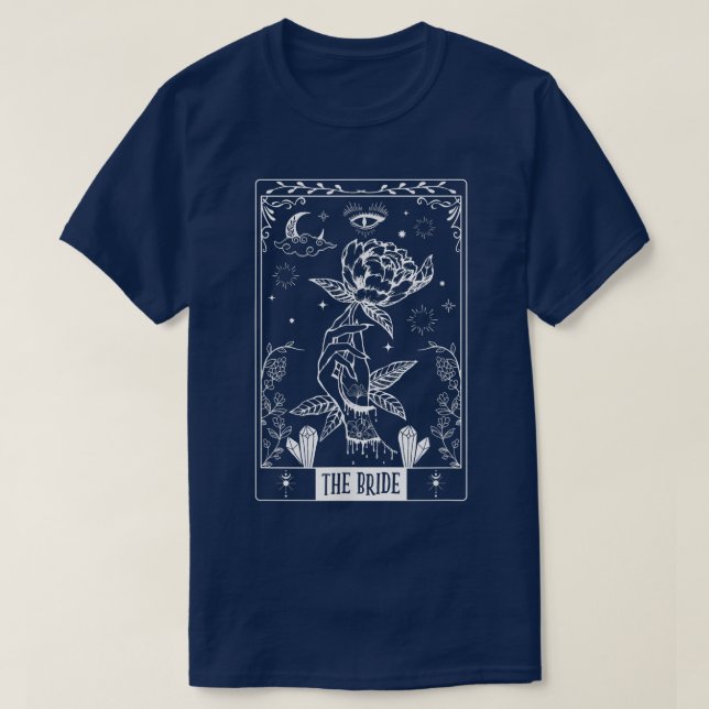 The Bride Tarot Card Bride & Bridesmaids Boho Bach T-Shirt (Design Front)
