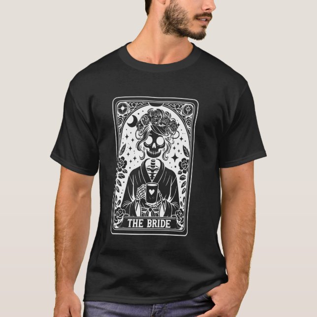The Bride Tarot Card Bride Coven Gothic Bacheloret T-Shirt (Front)