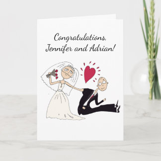The bride wants to get married. card