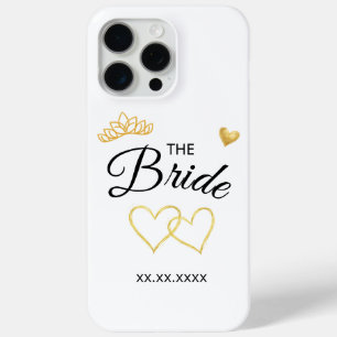 The Bride Wedding Date Elegant Design iPhone 15 Pro Max Case