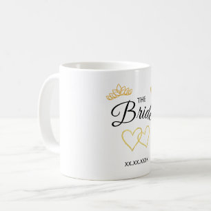 The Bride Wedding Date Elegant Design Coffee Mug