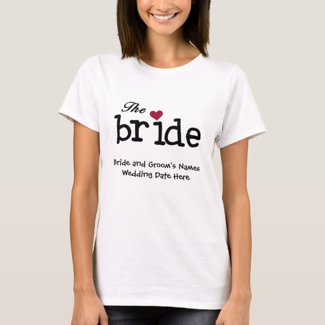 The Bride with Red Heart Customisable Tank Top (Front)