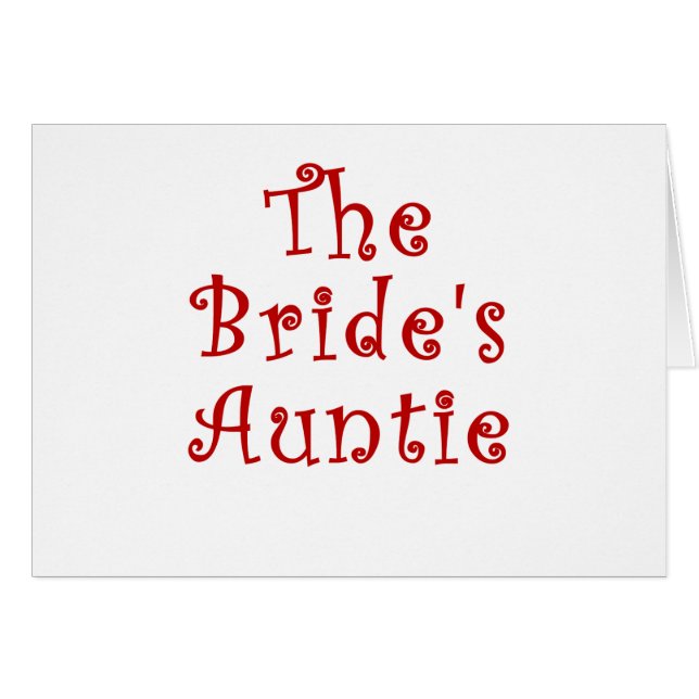 The Brides Auntie (Front Horizontal)