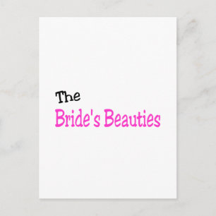 The Brides Beauties Black and Pink Postcard