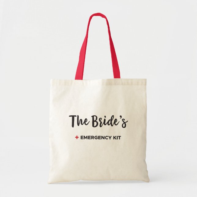 The Bride's Emergency Kit bag, Bridal Gift Bag (Front)