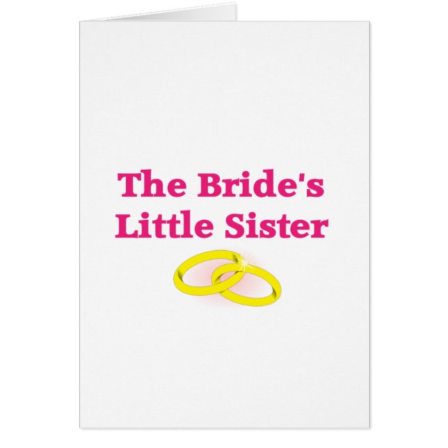 The Bride's Little Sister (Front)