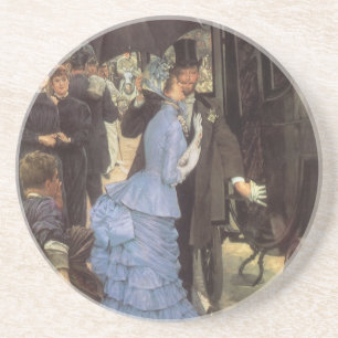 The Bridesmaid (aka The Traveller) by James Tissot Coaster