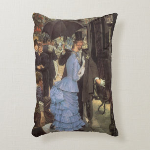 The Bridesmaid (aka The Traveller) by James Tissot Decorative Cushion