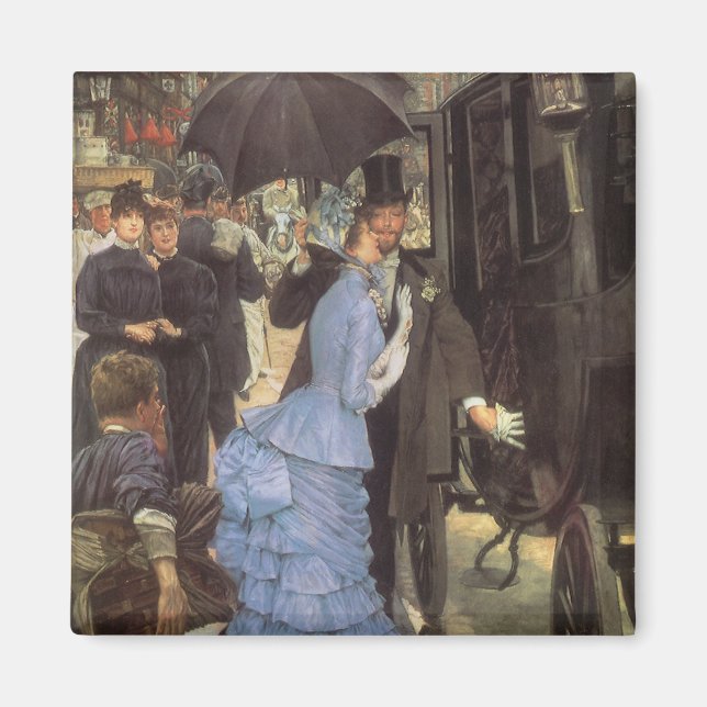 The Bridesmaid (aka The Traveller) by James Tissot Magnet (Front)