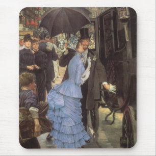 The Bridesmaid (aka The Traveller) by James Tissot Mouse Mat