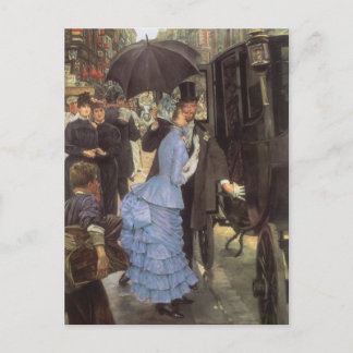 The Bridesmaid (aka The Traveller) by James Tissot Postcard