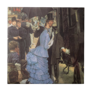 The Bridesmaid (aka The Traveller) by James Tissot Tile