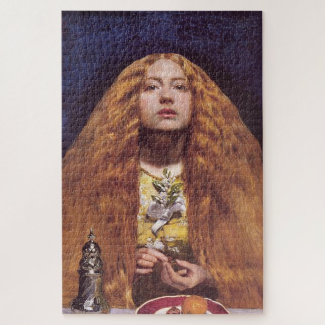 The Bridesmaid (by John Everett Millais) Jigsaw Puzzle (Vertical)