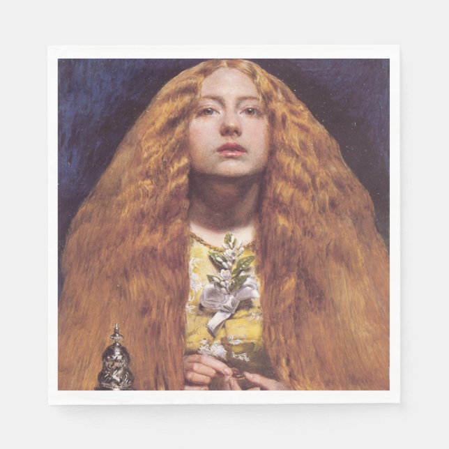 The Bridesmaid (by John Everett Millais) Napkin (Front)