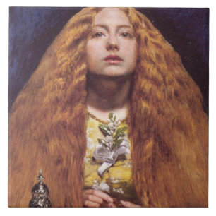 The Bridesmaid (by John Everett Millais) Tile