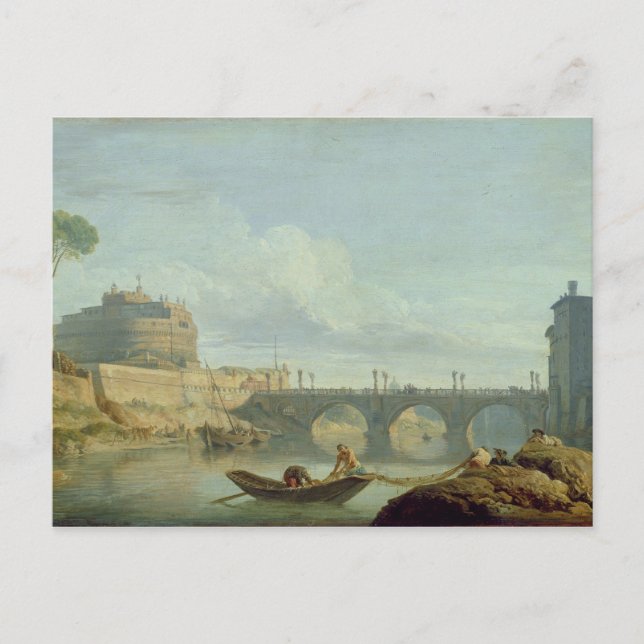 The Bridge and Castle Sant'Angelo, 1745 Postcard (Front)