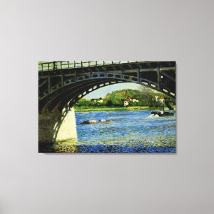 The Bridge at Argenteuil and the Seine Canvas Print
