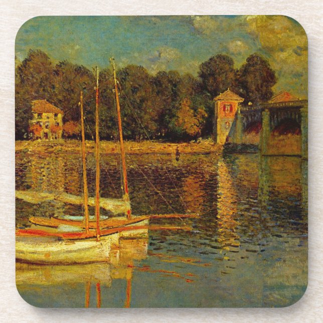 The Bridge at Argenteuil by Claude Monet Coaster (Front)