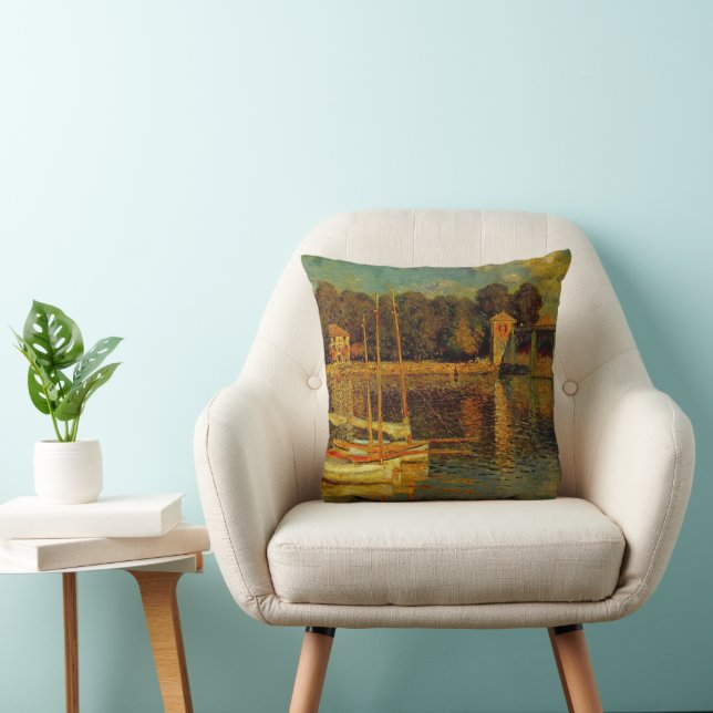 The Bridge at Argenteuil by Claude Monet Cushion (Chair)